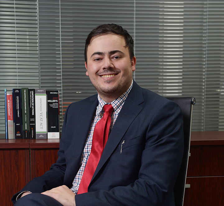Young lawyer smiling